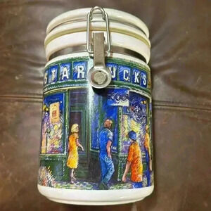 Seattle Pike Place Market Starbucks Ceramic Coffee Canister